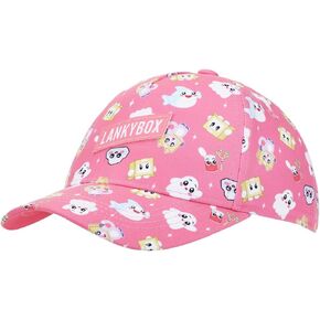 Bioworld LankyBox Characters All-Over Print Youth Pink 5 Panel Curved Brim Hat