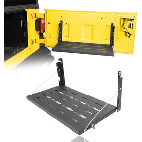 Hooke Road Tailgate Table Foldable Cargo Shelf Compatible with Jeep Wrangler TJ 97-06