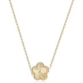 KELMALL Gold Plated Clover Pendant Necklace for Women - Dainty Good Luck Charm Stainless Steel Necklace - Jewelry Box Packed