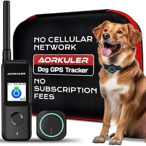 جهاز تعقب GPS للكلاب بدون اشتراك، موقع GPS بدون شبكة خلوية، مناسب للمناطق المفتوحة ذات إشارات الشبكة الضعيفة بدون رسوم شهرية IP67 مقاوم للماء (متعقب 2)