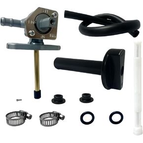 Fuel Petcock & Lever Compatible with Honda TRX350 TRX400 TRX420 Rancher TRX400 TRX450 TRX500 Foreman Rubicon TRX650 Rincon TRX250 Recon TRX250EX OE 16950-HN7-003 16950-HM8-003