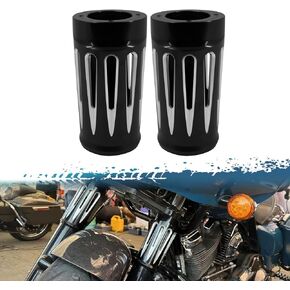 يغطي شريط التمهيد العلوي من شوكة الدراجات النارية قذائف واقية متوافقة مع Harley Touring Street Glide Road King Electra Glide Trike Models 1980-2024 (Chrome)