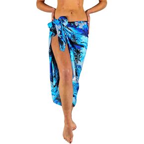 King Kameha Hawaiian Sarong Pareo Beach Wrap for Women غير تقليدي بيكيني غير تقليدي.