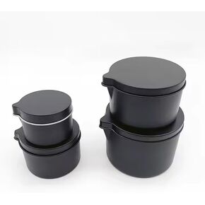 Ryaner Pour Spout Massage Candle Tins,4oz and 6 oz Size,8-Piece Set.Unique Candle Jars for Candle Making.
