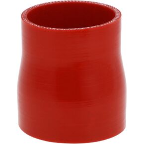 X AUTOHAUX 1 Pcs Straight Coupler Silicone Hose 60mm/2.36"-70mm/2.76" ID 76mm/2.99" Length 0° Car Silicone Hose Coolant Hose 3-Ply 4mm Thickness Air Intake/Turbo/Intercooler Piping Tube Red