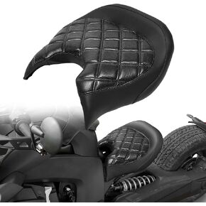 مقعد السائق مع وسادة سميكة لـ Can Am Ryker 600 900 Sport Rally Edition 2019-2025 RYKER SEAT (الجزء#219400795) (غرز الماس الأسود)