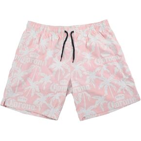Corona Color-Changing Palm Trees & Logo Men's Pink Boardshorts