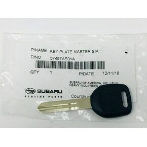 Subaru 2003-2006 Baja 2000-2004 Outback & Legacy Key Blank Plate Master - 57497AE01A - Genuine OEM