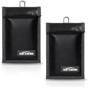 Faraday Bags Key Fob Protector-2 pack Faraday Cage ، مقاوم للماء ومقاوم للمقاومة للحماية