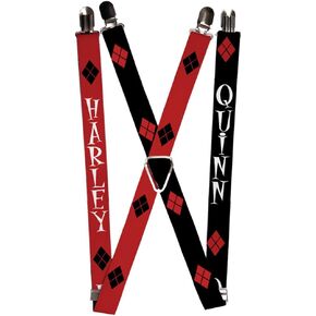 Buckle-Down Suspenders-Harley/Diamonds Red/Black/White + Quinn/Diamon