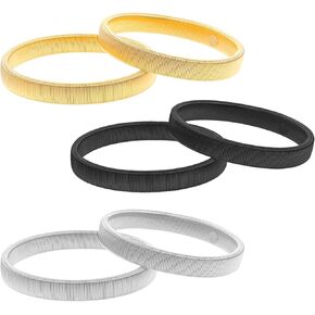 6 Pcs Sleeve Garters, Anti-Slip Sleeve Bands Elastic Arm Bands Adjustable Metal Shirt Sleeve Holders Stretchy Shirt Armbands Sleeve Cuffs Elastic Sleeve Arm Garters for Men, Women