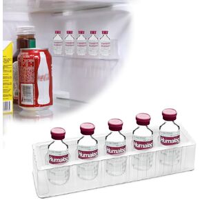 YOUSHARES Insulin Refrigerator Storage Caddy - 10ml Peptide Vial Holder for Fridge Wall, 5-Slots Diabetic Insulin Organizer Case Compatible with U-100 Vials 24mm (0. 94 Inches) Diameter