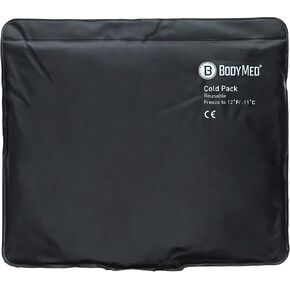 BodyMed Heavy Duty Reusable Urethane Ice Pack for Knee, Arm, Elbow, Shoulder, Back - Professional Grade Cold Therapy for Injuries, Aches, Swelling, Bruises, Sprains - 21 in. x 13 in. (Oversize)