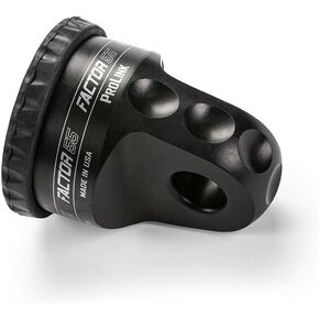 CH4X4 INDUSTRIES Factor55 ProLink محمل تكبل مع دبوس تيتانيوم وواقي مطاطي (16000 رطل) - أسود