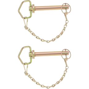 Sing F Ltd 2 Pitch Trailer Bar Bar Pin 5/8 "x 4.33" مع سلسلة و lichpin لتركيب آمن من العقبات والأسطر الزراعية