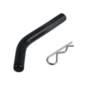 Heavy-Duty Trailer Hitch Pin & Clip with Grooved Head, 5/8" Diameter, Fits 2" Receiver, Towing Hitch Clips, Black