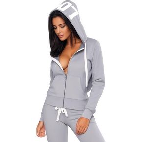 تعرق المرأة 2 قطعة مجموعة zip Up Hoodie Lounge مجموعات طويلة الأكمام والسراويل مضمار التعقب غير الرسمي مجموعات الركض غير الرسمي