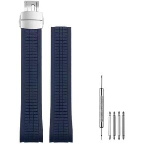 21mm Silicone Rubber Watch Band Strap Compatible with Patek Aquanaut Philippe -5164A 5167A