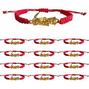 12 PCS أسود سانتا مويرت الأسود ، سوار الموت الأحمر اليدوي ، روزاريو دي لا سانتا مويرت هدية للرجال والنساء