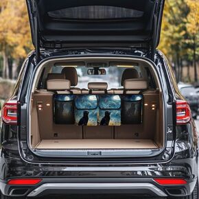Mushroom Car Trunk Organizer,Large Capacity Car Storage Organizer,Hanging Foldable Car Organizers and Storage Car Interior Accessories