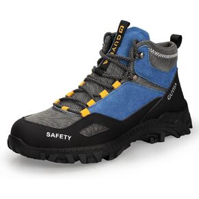Steel Toe Work Boots for Men Safety Non Slip Comfortable Boots Industrial & Construction Boots