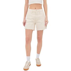 Long Carpenter Shorts in Ecru003 by good american