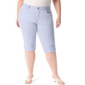 Gloria Vanderbilt Women's Amanda High Rise Skimmer Short Plus