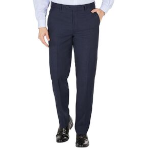 Lauren Ralph Lauren Mens Classic-Fit Wool Plaid Dress Pants 42W x 32L Navy