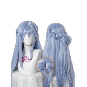 Osias Honkai Star Rail Robin Wig Light Blue Long Tradient Hair