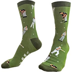 Play and Repeat Happy Gilmore Characters Premium Socks - Funny Golf Gift - Golf Gift for men, Birthday Golf Gift, Green