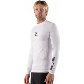 Rip Curl Men's Long Sleeve Rashguard-UPF 50+ Sun Protection Surf Shirt, Tight Fit Rash Vest