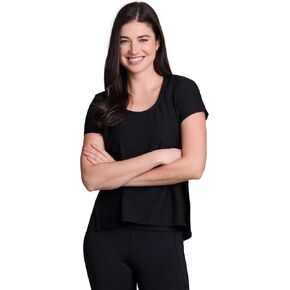 RBX Active Women's Quick Drying Gym T-Shirt with Side Vents, Breathable Mesh Workout Top with Plus Sizes