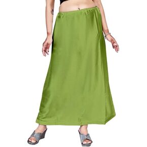 Clothing Women's Satin Silk Petticoat Solid Saree Satin Underskirt Sari (Item No. 1)