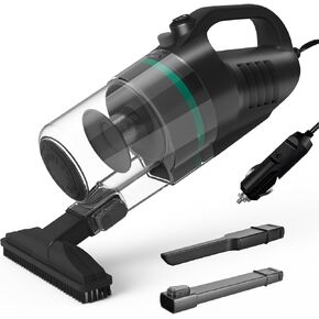 Car Vacuum Cleaner, Portable Vacuum with Cyclonic Filtration System,Cord Wired Vacuum Cleaner for Car, Compact & Lightweight Design for Easy Cleaning.