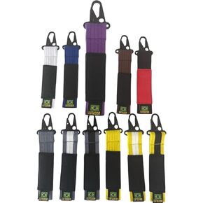 Jiu Jitsu Keychain Mini Belt Gift Martial Arts Brazilian Jiu-Jitsu Adults & Kids Ranking Belt