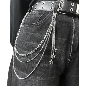 Silver Star Pants Chain