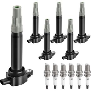 Ignition Coil Pack Spark Plug fit for 3.5 4.0 V6 2006 2007 2008 2009 2010 Dodge Charger Magnum Nitro Grand Caravan Challenger Avenger, Chrysler 300 Town & Country Pacifica Sebring, UF502