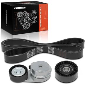 A-Premium Engine Serpentine Belt Drive Kit with Tensioner & Idler Pulley Compatible with Ram 1500 2013-2022, 1500 Classic 2019-2022 - OHV V8 5.7L