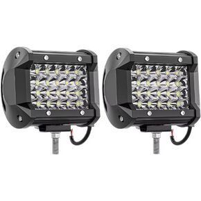 Led Tractor Work Lights Led Pod Lights 72W 12000LM Truck Light Bar 12V 24V Waterproof Equipment Led Lights for ATV UTV Pickup Golf Cart Snowplow Harvester Grain Drill Boat (2pack)