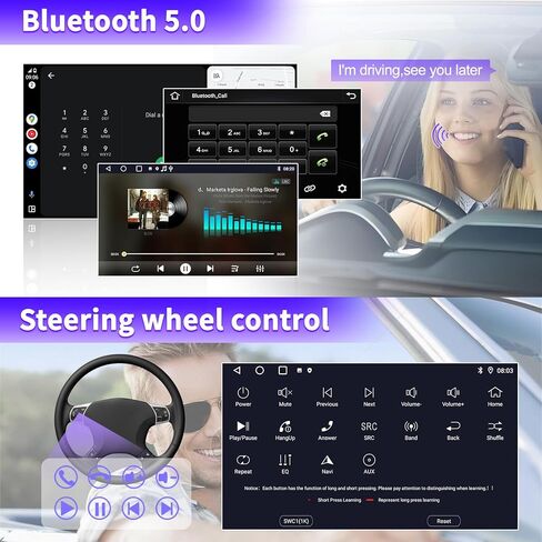 for Honda Accord 7th 2003 2004 2005 2006 2007, Android 13 Car Stereo with Wireless Carplay Android Auto, 10 inch Touchscreen Car Radio Support Bluetooth WiFi GPS Navigation FM/RDS Radio Head Unit in Saudi Arabia