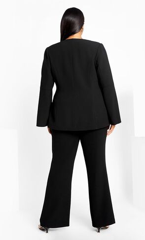 ملابس نسائية من City Chic بنطال CITYCHIC بمقاس كبير من Abby، أسود in Kuwait