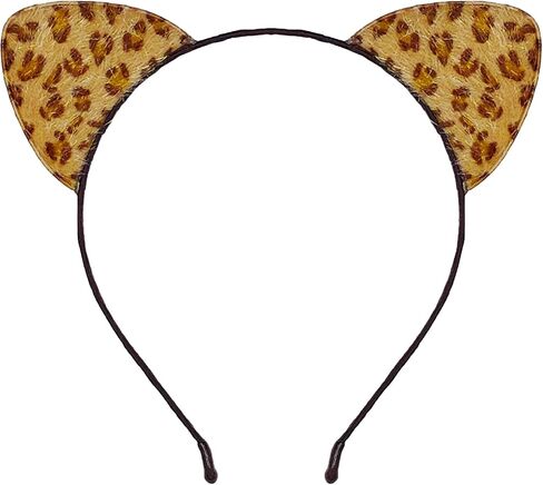 IGMaryBox Cat Ears Headband Black Velvet Cat Ears Hairband Animal Ears Headband for Halloween Cosplay Cat Costume Accessories in Kuwait