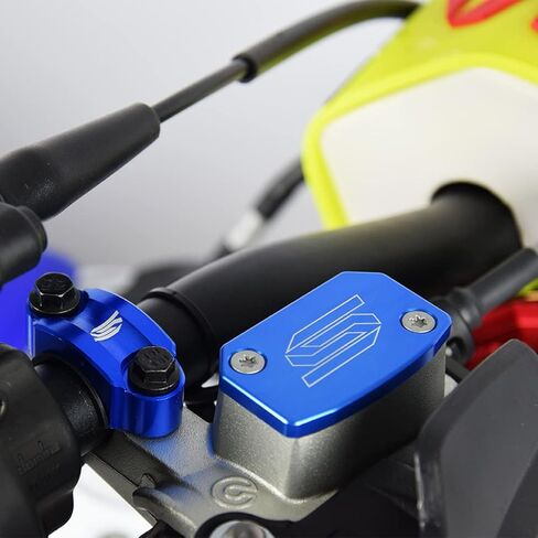 غطاء غطاء سائل خزان الفرامل الأمامية SCAR متوافق مع YAMAHA YZ YZX YZF YZ-F WR 125 250 450 07-24 - أزرق in Kuwait