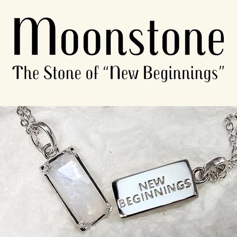 قلادة Moonstone 925 Sterling Silver Necklace للنساء. مجوهرات مونستون هدايا جديدة للنساء. قلادة الحجر القمر مجوهرات ذات مغزى in Kuwait