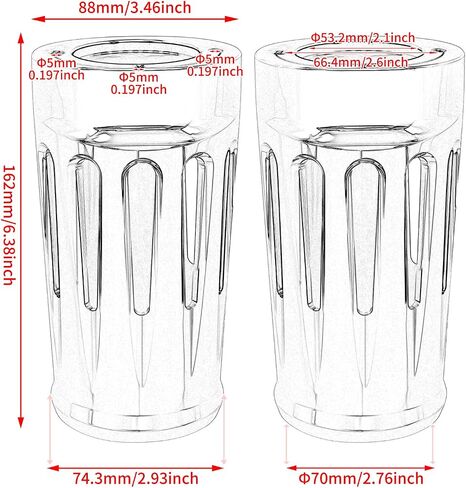 Motorcycle Upper Fork Boot Slider Covers Protective Shells Compatible with Harley Touring Street Glide Road King Electra Glide Trike Models 1980-2024 (Chrome) in Saudi Arabia