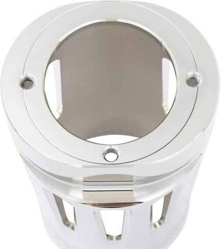 Motorcycle Upper Fork Boot Slider Covers Protective Shells Compatible with Harley Touring Street Glide Road King Electra Glide Trike Models 1980-2024 (Chrome) in Saudi Arabia