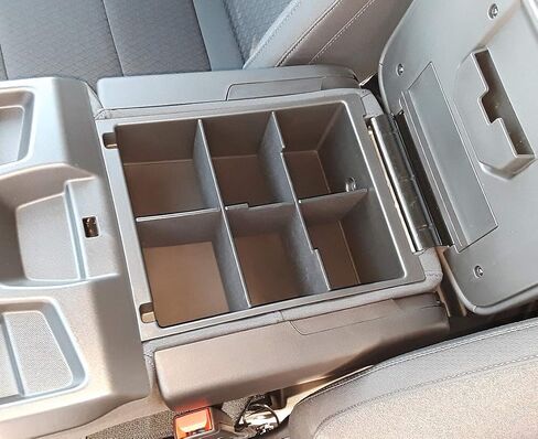 Vehicle OCD - Center Seat Console Organizer for Chevy Silverado/GMC Sierra 1500 (2014-18) 2500/3500 HD (2015-19) / Suburban/Tahoe/Yukon (2015-20) (40/20/40 seat ONLY) - Made in USA in Saudi Arabia