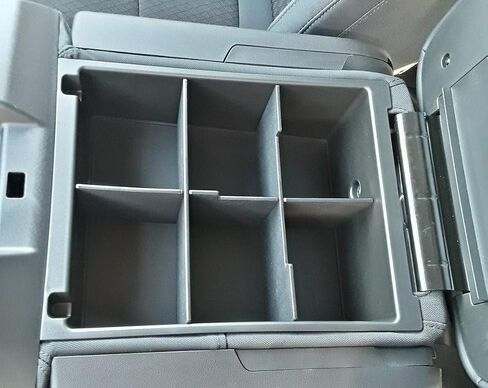 Vehicle OCD - Center Seat Console Organizer for Chevy Silverado/GMC Sierra 1500 (2014-18) 2500/3500 HD (2015-19) / Suburban/Tahoe/Yukon (2015-20) (40/20/40 seat ONLY) - Made in USA in Saudi Arabia