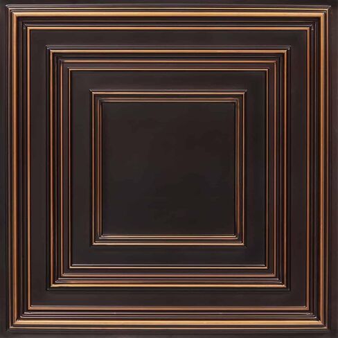 Schoolhouse-Faux Tin Ceiling Tile - Antique Copper 25-Pack in Saudi Arabia