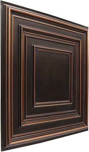 Schoolhouse-Faux Tin Ceiling Tile - Antique Copper 25-Pack in Saudi Arabia